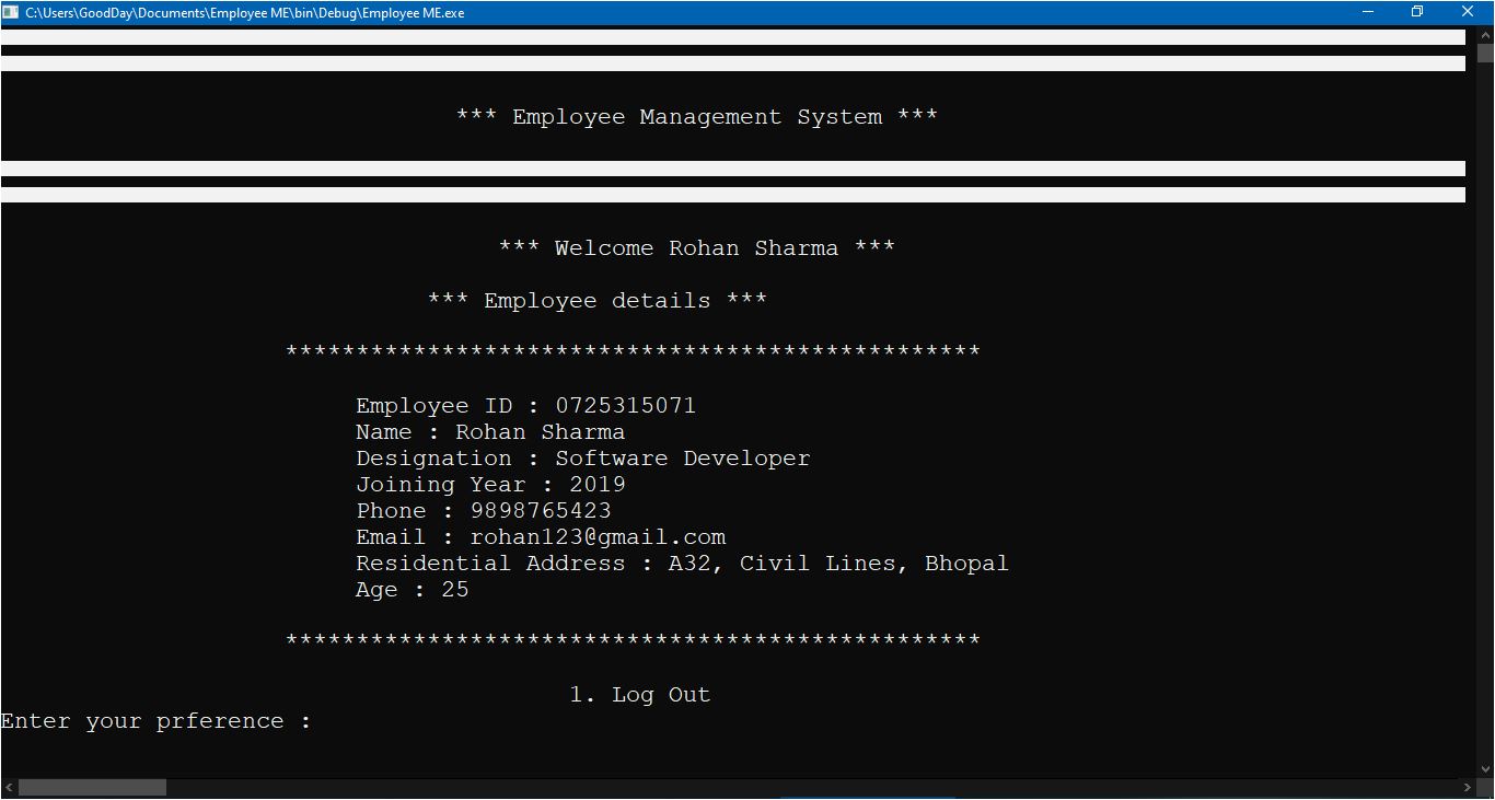  Employee login