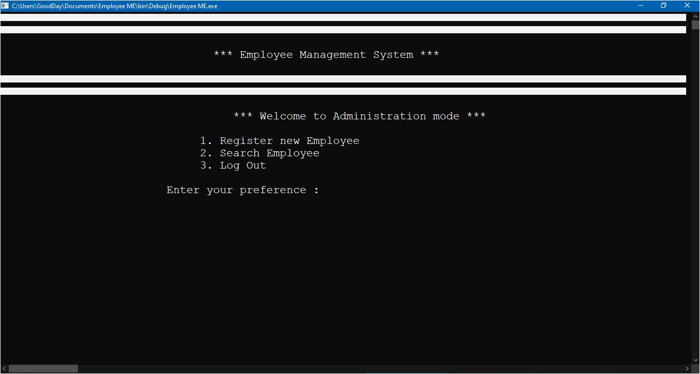 Admin Mode